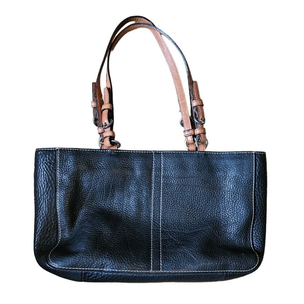 COACH CHELSEA Pebbled Leather Tote Bag Black (F10892)